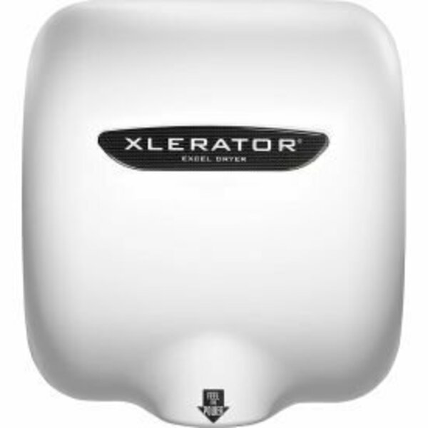 Excel Dryer Xlerator Automatic Hand Dryer W/Noise Reduction & HEPA Filter, White Fiberglass, 110-120V 603161AH